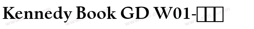 Kennedy Book GD W01字体转换